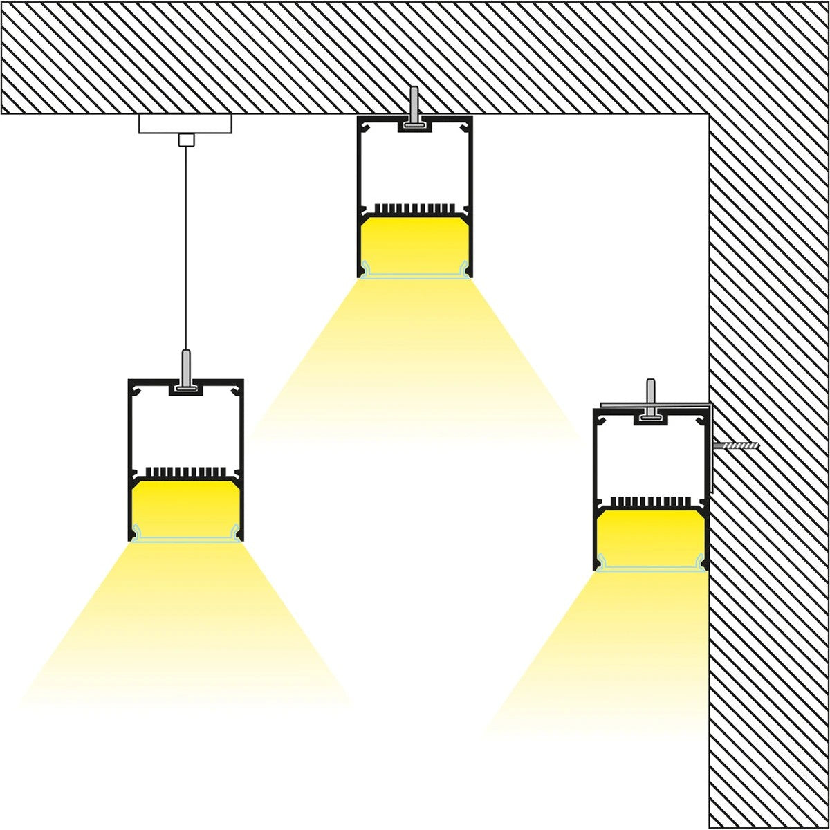 kelvo® ORION KLV-101-0363-V2 Γραμμικό Φωτιστικό Οροφής LED 72W 7200lm 120° AC 220-240V IP20 Ρυθμιζόμενο Λευκό CCT με Χειριστήριο από 2700K έως 6000K Dimmable - Lumileds SMD Chip - Λευκό Ματ - Μ120 x Π5 x Υ7.5cm - 3 Χρόνια Εγγύηση