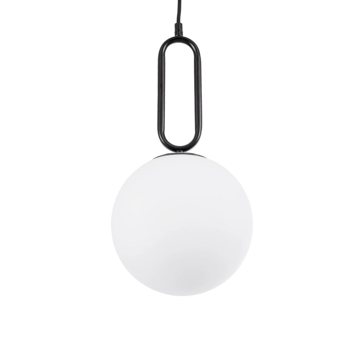 kelvo® BELLISSIMO KLV-101-0373 Κρεμαστό Φωτιστικό Οροφής για Λάμπα με Ντουί E27 AC 220-240V IP20 - Μαύρο Ματ & Λευκό - Μ20 x Π20 x Υ42cm
