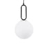 kelvo® BELLISSIMO KLV-101-0373 Κρεμαστό Φωτιστικό Οροφής για Λάμπα με Ντουί E27 AC 220-240V IP20 - Μαύρο Ματ & Λευκό - Μ20 x Π20 x Υ42cm