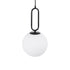 kelvo® BELLISSIMO KLV-101-0373 Κρεμαστό Φωτιστικό Οροφής για Λάμπα με Ντουί E27 AC 220-240V IP20 - Μαύρο Ματ & Λευκό - Μ20 x Π20 x Υ42cm
