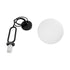 kelvo® BELLISSIMO KLV-101-0373 Κρεμαστό Φωτιστικό Οροφής για Λάμπα με Ντουί E27 AC 220-240V IP20 - Μαύρο Ματ & Λευκό - Μ20 x Π20 x Υ42cm