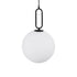 kelvo® BELLISSIMO KLV-101-0374 Κρεμαστό Φωτιστικό Οροφής για Λάμπα με Ντουί E27 AC 220-240V IP20 - Μαύρο Ματ & Λευκό - Μ30 x Π30 x Υ52cm