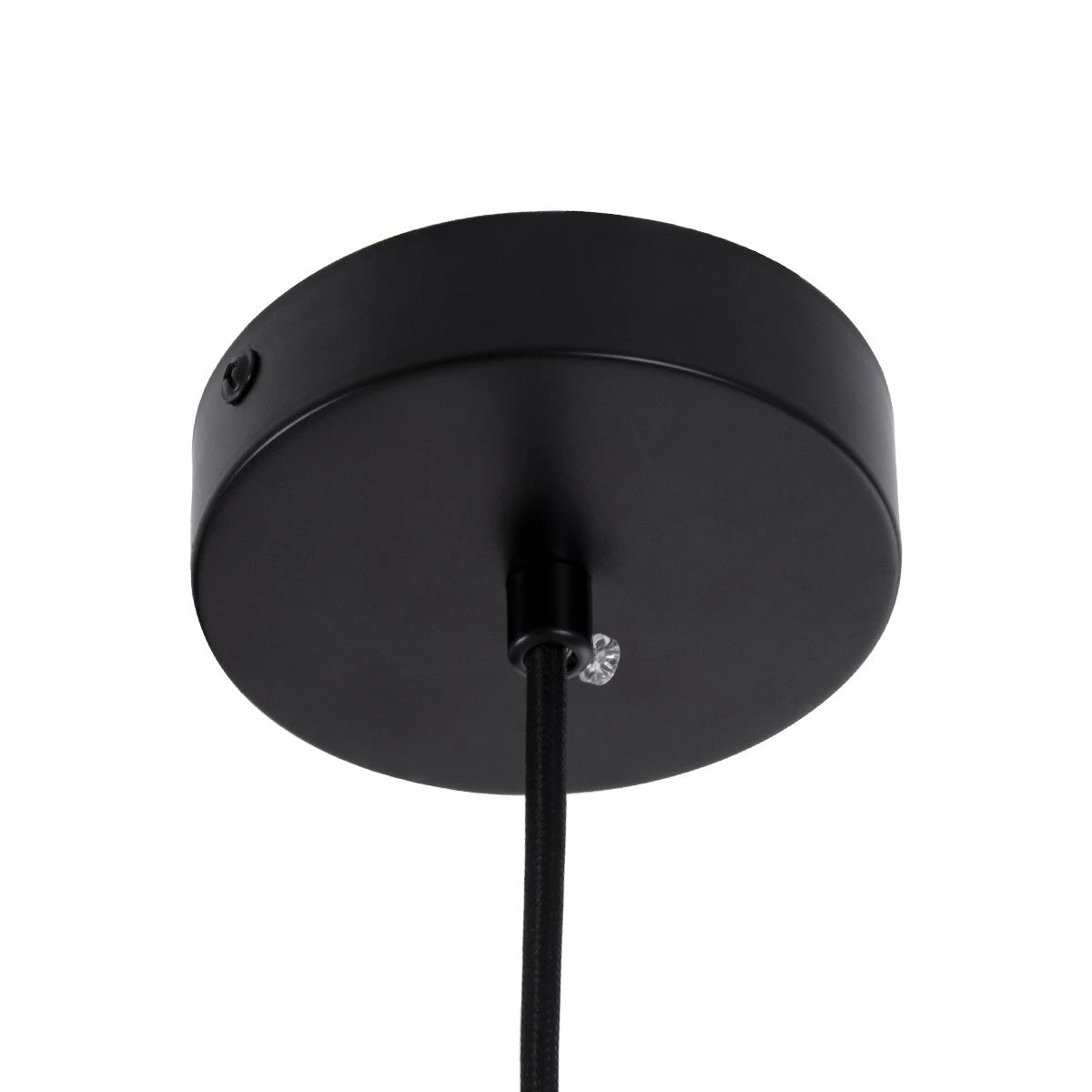 kelvo® BELLISSIMO KLV-101-0374 Κρεμαστό Φωτιστικό Οροφής για Λάμπα με Ντουί E27 AC 220-240V IP20 - Μαύρο Ματ & Λευκό - Μ30 x Π30 x Υ52cm