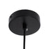 kelvo® BELLISSIMO KLV-101-0374 Κρεμαστό Φωτιστικό Οροφής για Λάμπα με Ντουί E27 AC 220-240V IP20 - Μαύρο Ματ & Λευκό - Μ30 x Π30 x Υ52cm