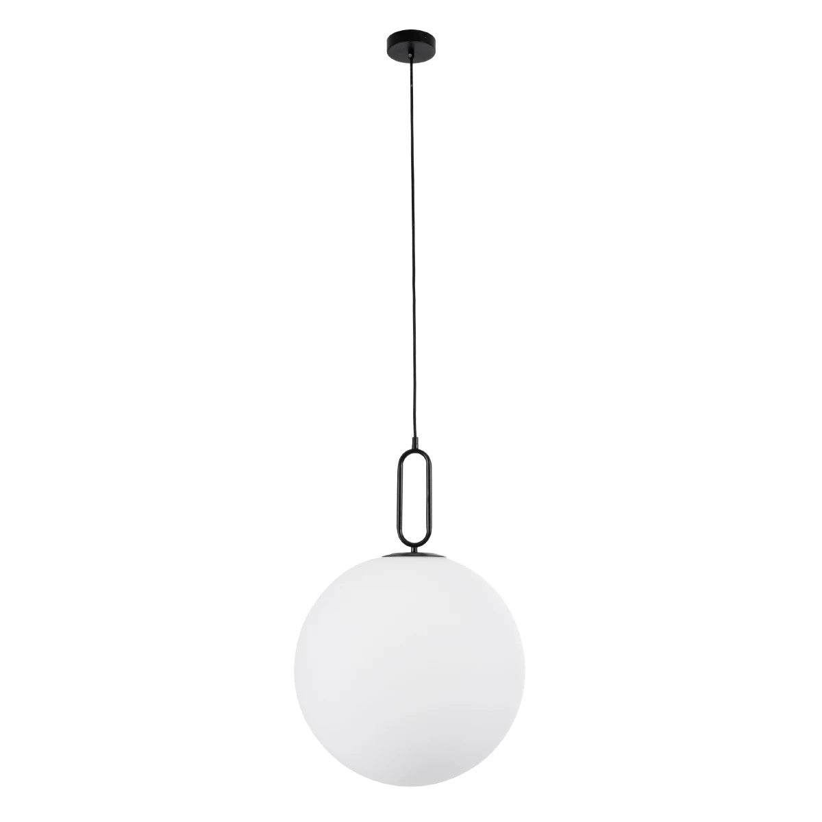 kelvo® BELLISSIMO KLV-101-0375 Κρεμαστό Φωτιστικό Οροφής για Λάμπα με Ντουί E27 AC 220-240V IP20 - Μαύρο Ματ & Λευκό - Μ40 x Π40 x Υ62cm