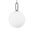 kelvo® BELLISSIMO KLV-101-0375 Κρεμαστό Φωτιστικό Οροφής για Λάμπα με Ντουί E27 AC 220-240V IP20 - Μαύρο Ματ & Λευκό - Μ40 x Π40 x Υ62cm