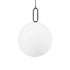 kelvo® BELLISSIMO KLV-101-0375 Κρεμαστό Φωτιστικό Οροφής για Λάμπα με Ντουί E27 AC 220-240V IP20 - Μαύρο Ματ & Λευκό - Μ40 x Π40 x Υ62cm