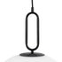 kelvo® BELLISSIMO KLV-101-0375 Κρεμαστό Φωτιστικό Οροφής για Λάμπα με Ντουί E27 AC 220-240V IP20 - Μαύρο Ματ & Λευκό - Μ40 x Π40 x Υ62cm