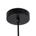 kelvo® BELLISSIMO KLV-101-0375 Κρεμαστό Φωτιστικό Οροφής για Λάμπα με Ντουί E27 AC 220-240V IP20 - Μαύρο Ματ & Λευκό - Μ40 x Π40 x Υ62cm