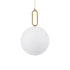 kelvo® BELLISSIMO KLV-101-0377 Κρεμαστό Φωτιστικό Οροφής για Λάμπα με Ντουί E27 AC 220-240V IP20 - Χρυσό Βούρτσας Πλατίνα & Λευκό - Μ30 x Π30 x Υ52cm