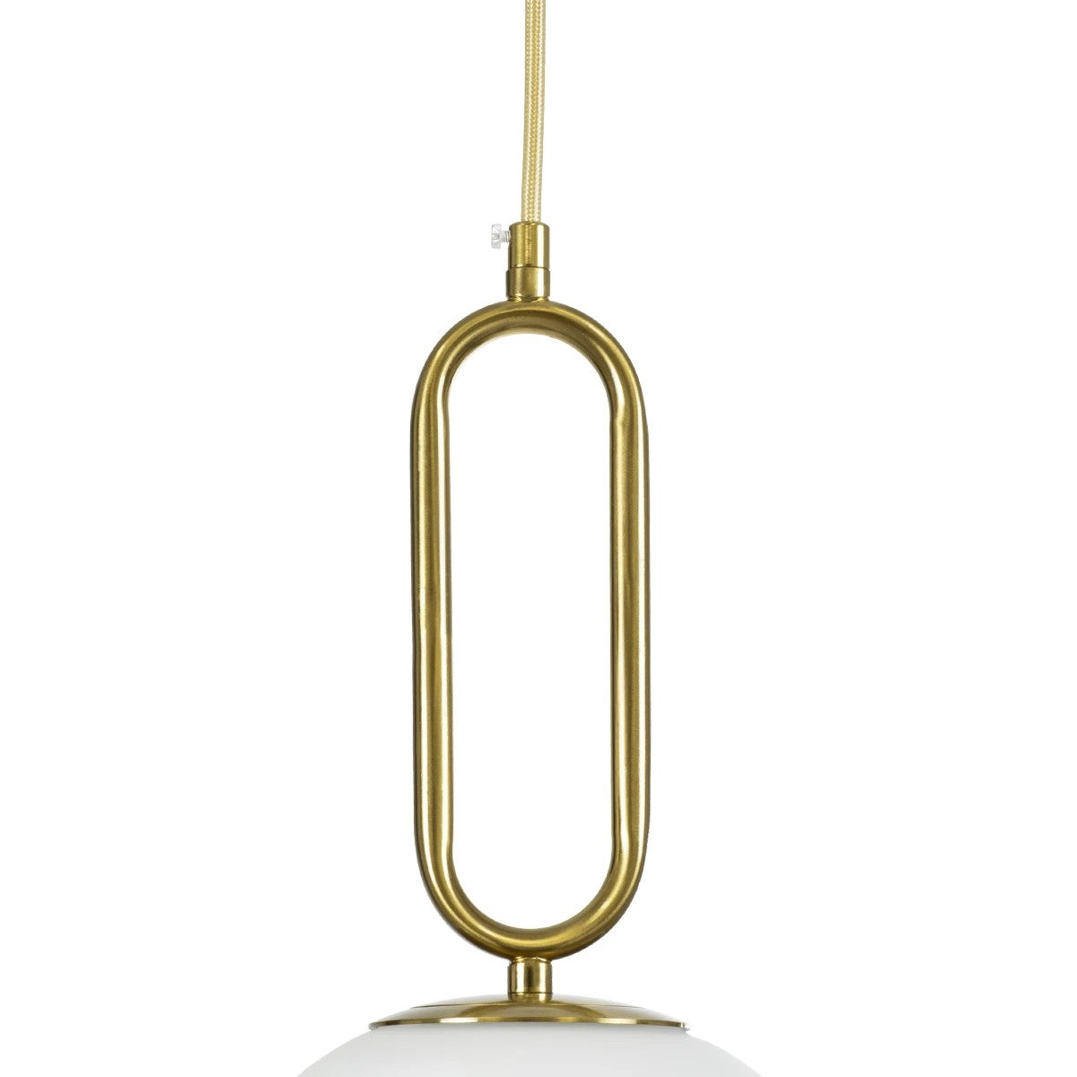 kelvo® BELLISSIMO KLV-101-0377 Κρεμαστό Φωτιστικό Οροφής για Λάμπα με Ντουί E27 AC 220-240V IP20 - Χρυσό Βούρτσας Πλατίνα & Λευκό - Μ30 x Π30 x Υ52cm