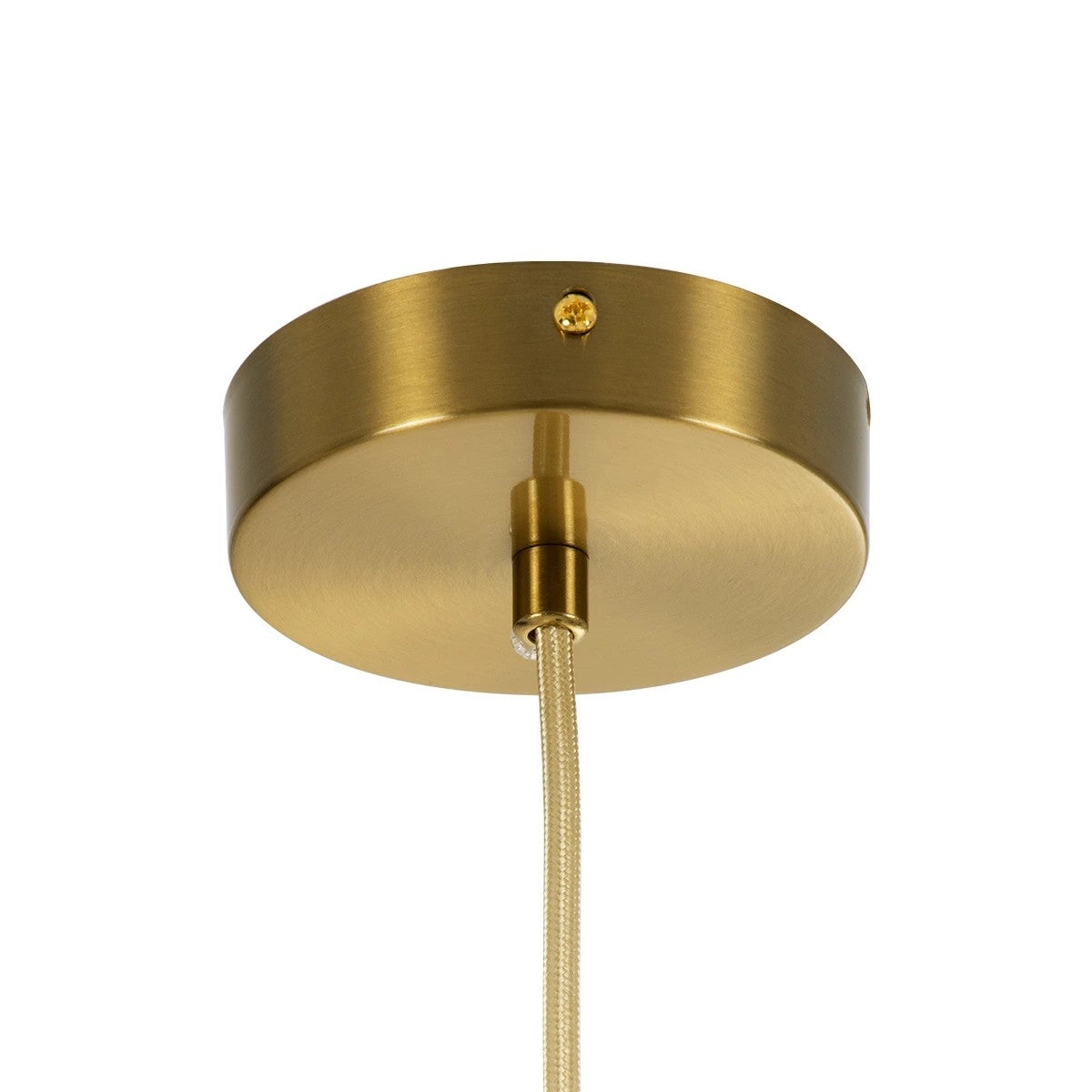 kelvo® BELLISSIMO KLV-101-0377 Κρεμαστό Φωτιστικό Οροφής για Λάμπα με Ντουί E27 AC 220-240V IP20 - Χρυσό Βούρτσας Πλατίνα & Λευκό - Μ30 x Π30 x Υ52cm