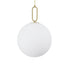 kelvo® BELLISSIMO KLV-101-0378 Κρεμαστό Φωτιστικό Οροφής για Λάμπα με Ντουί E27 AC 220-240V IP20 - Χρυσό Βούρτσας Πλατίνα & Λευκό - Μ40 x Π40 x Υ62cm
