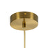 kelvo® BELLISSIMO KLV-101-0378 Κρεμαστό Φωτιστικό Οροφής για Λάμπα με Ντουί E27 AC 220-240V IP20 - Χρυσό Βούρτσας Πλατίνα & Λευκό - Μ40 x Π40 x Υ62cm