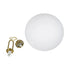 kelvo® BELLISSIMO KLV-101-0378 Κρεμαστό Φωτιστικό Οροφής για Λάμπα με Ντουί E27 AC 220-240V IP20 - Χρυσό Βούρτσας Πλατίνα & Λευκό - Μ40 x Π40 x Υ62cm
