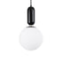 kelvo® ESTETICO KLV-101-0379 Κρεμαστό Φωτιστικό Οροφής για Λάμπα με Ντουί E27 AC 220-240V IP20 - Μαύρο Ματ & Λευκό - Μ20 x Π20 x Υ38cm
