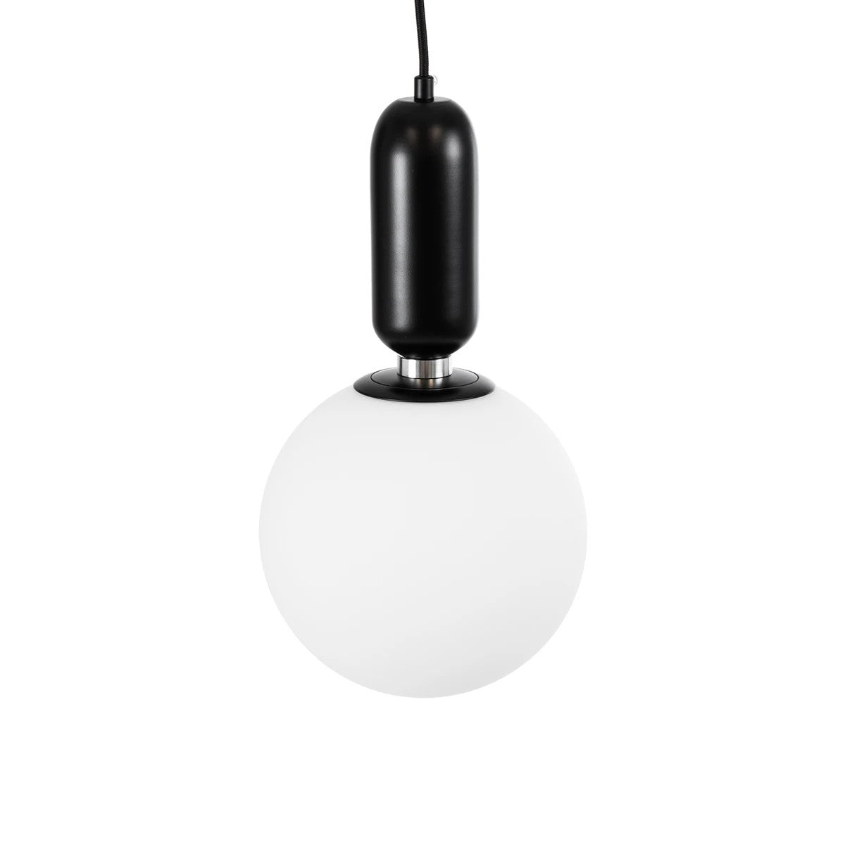 kelvo® ESTETICO KLV-101-0379 Κρεμαστό Φωτιστικό Οροφής για Λάμπα με Ντουί E27 AC 220-240V IP20 - Μαύρο Ματ & Λευκό - Μ20 x Π20 x Υ38cm
