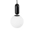 kelvo® ESTETICO KLV-101-0379 Κρεμαστό Φωτιστικό Οροφής για Λάμπα με Ντουί E27 AC 220-240V IP20 - Μαύρο Ματ & Λευκό - Μ20 x Π20 x Υ38cm