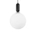 kelvo® ESTETICO KLV-101-0380 Κρεμαστό Φωτιστικό Οροφής για Λάμπα με Ντουί E27 AC 220-240V IP20 - Μαύρο Ματ & Λευκό - Μ30 x Π30 x Υ48cm