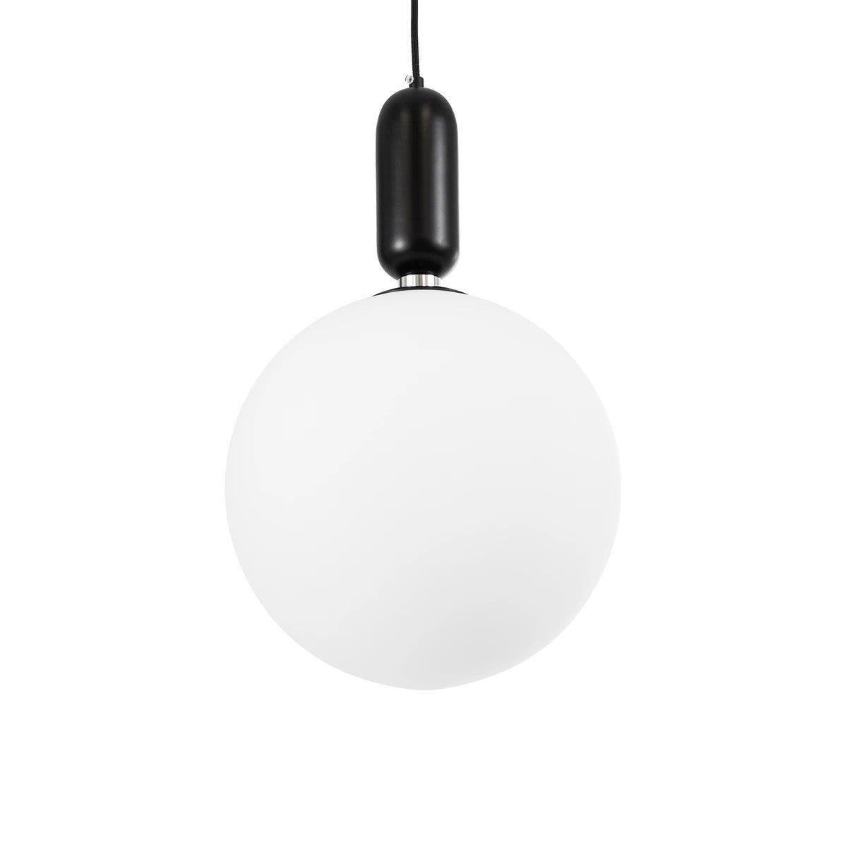 kelvo® ESTETICO KLV-101-0380 Κρεμαστό Φωτιστικό Οροφής για Λάμπα με Ντουί E27 AC 220-240V IP20 - Μαύρο Ματ & Λευκό - Μ30 x Π30 x Υ48cm