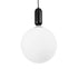 kelvo® ESTETICO KLV-101-0380 Κρεμαστό Φωτιστικό Οροφής για Λάμπα με Ντουί E27 AC 220-240V IP20 - Μαύρο Ματ & Λευκό - Μ30 x Π30 x Υ48cm
