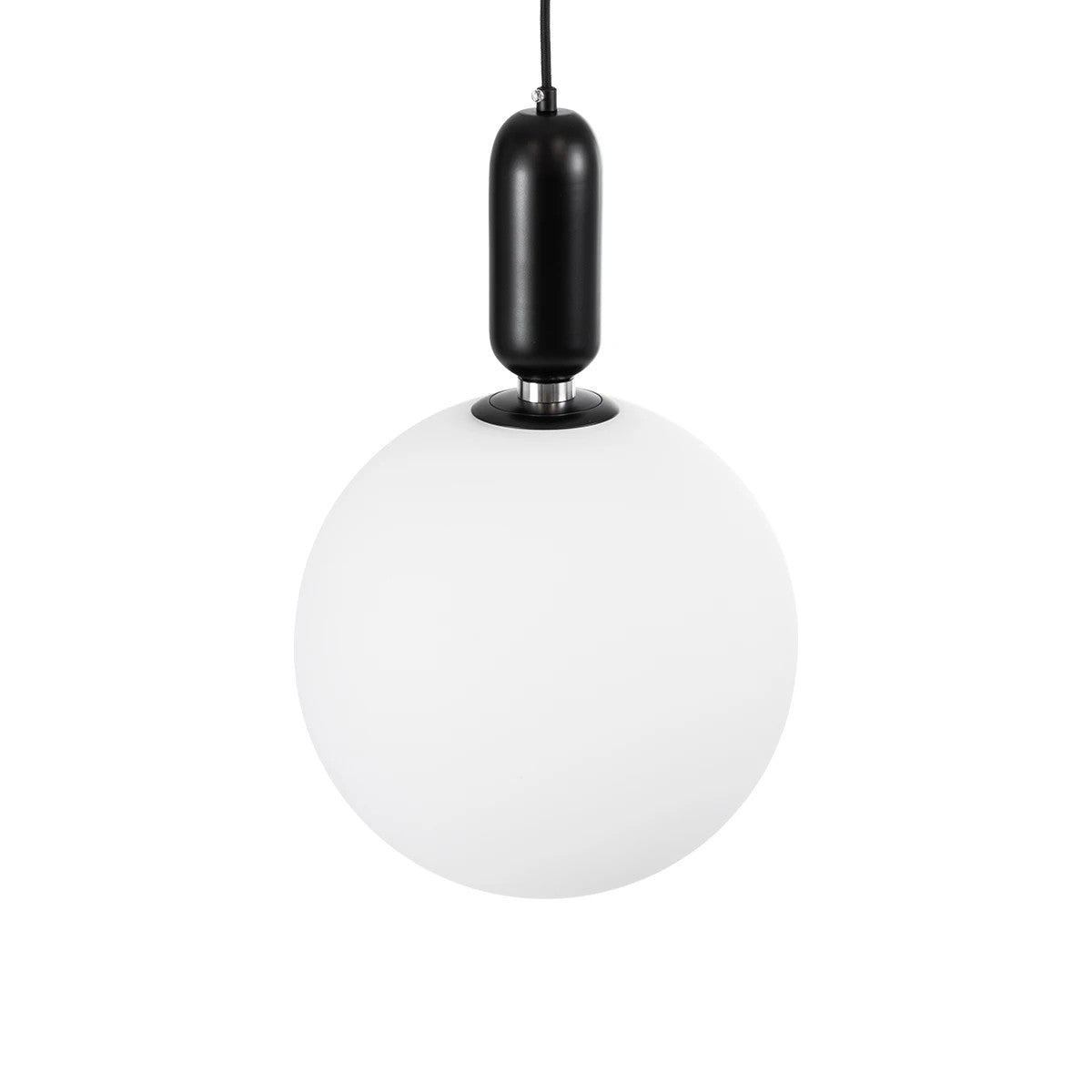 kelvo® ESTETICO KLV-101-0380 Κρεμαστό Φωτιστικό Οροφής για Λάμπα με Ντουί E27 AC 220-240V IP20 - Μαύρο Ματ & Λευκό - Μ30 x Π30 x Υ48cm