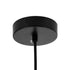 kelvo® ESTETICO KLV-101-0380 Κρεμαστό Φωτιστικό Οροφής για Λάμπα με Ντουί E27 AC 220-240V IP20 - Μαύρο Ματ & Λευκό - Μ30 x Π30 x Υ48cm