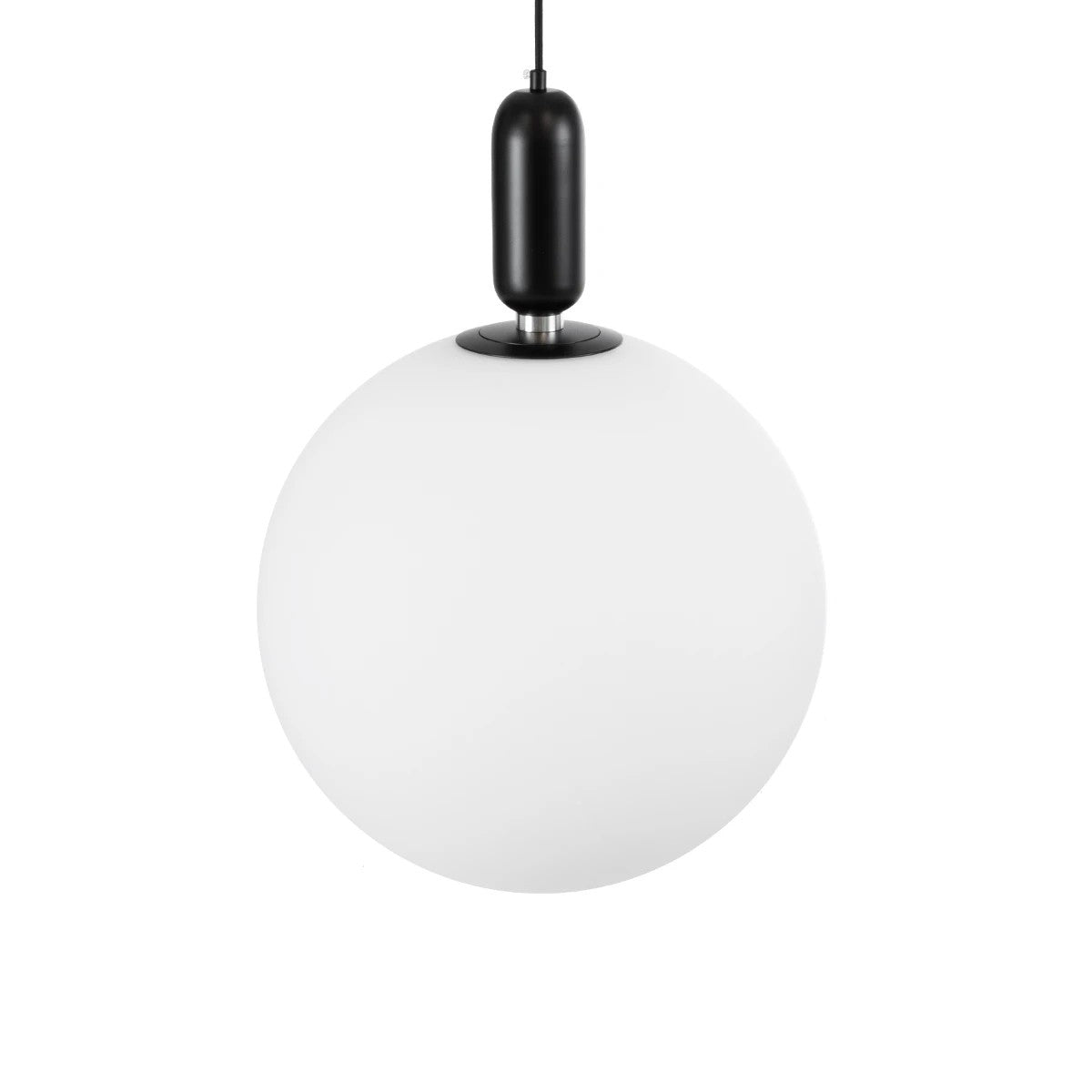kelvo® ESTETICO KLV-101-0381 Κρεμαστό Φωτιστικό Οροφής για Λάμπα με Ντουί E27 AC 220-240V IP20 - Μαύρο Ματ & Λευκό - Μ40 x Π40 x Υ58cm