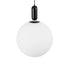 kelvo® ESTETICO KLV-101-0381 Κρεμαστό Φωτιστικό Οροφής για Λάμπα με Ντουί E27 AC 220-240V IP20 - Μαύρο Ματ & Λευκό - Μ40 x Π40 x Υ58cm
