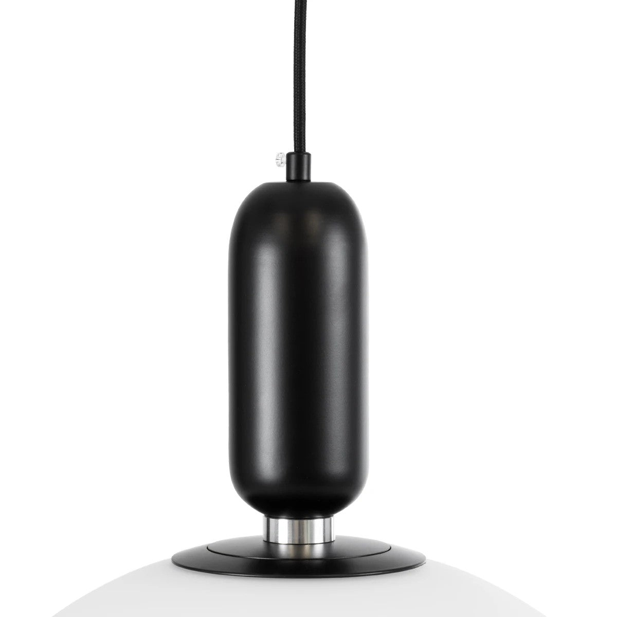 kelvo® ESTETICO KLV-101-0381 Κρεμαστό Φωτιστικό Οροφής για Λάμπα με Ντουί E27 AC 220-240V IP20 - Μαύρο Ματ & Λευκό - Μ40 x Π40 x Υ58cm