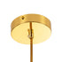 kelvo® ESTETICO KLV-101-0383 Κρεμαστό Φωτιστικό Οροφής για Λάμπα με Ντουί E27 AC 220-240V IP20 - Χρυσό Βούρτσας Πλατίνα & Λευκό - Μ30 x Π30 x Υ48cm