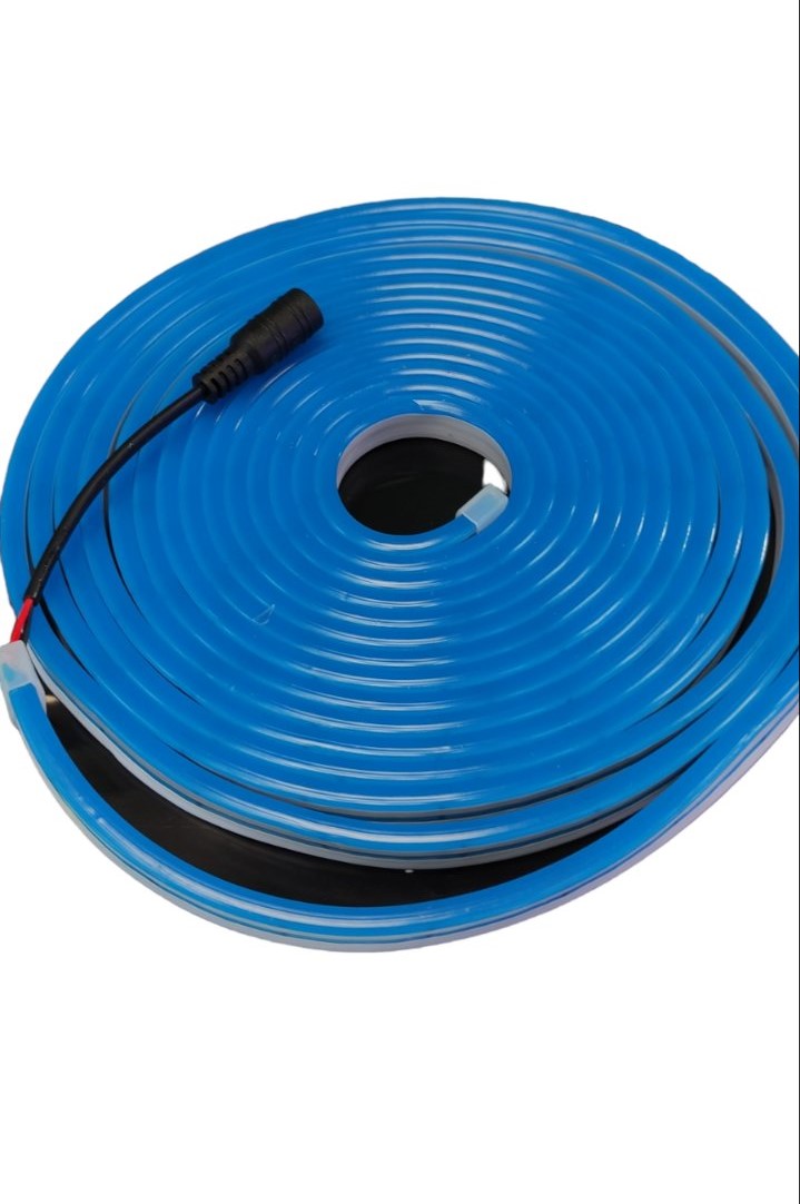 5 μετρα Neon Flex 22-24lm/led ταινία Led 6*12mm-12vDc Μπλε - ledmania.gr