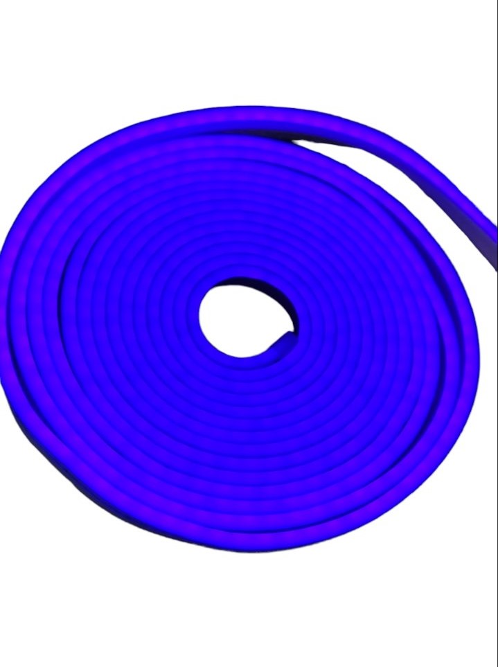 5 μετρα Neon Flex 22-24lm/led ταινία Led 6*12mm-12vDc Μπλε - ledmania.gr