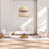 GLOBOSTAR® LUCIA 01726 Boho Κρεμαστό Φωτιστικό Οροφής με Ντουί 1 x E27 AC 220-240V IP20 - Μπεζ - Μ60 x Π60 x Y60cm - ledmania.gr