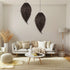 GloboStar® ARCHIPELAGO 01748 Boho Κρεμαστό Φωτιστικό Πλέγμα Μονόφωτο 1 x E27 IP20 Καφέ Ξύλο - Μ30 x Π30 x Υ63cm - ledmania.gr