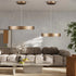 GLOBOSTAR® SALEM 61244 Μοντέρνο Κρεμαστό Φωτιστικό Οροφής LED 75W 8625lm 120° AC 220-240V IP20 Ρυθμιζόμενο Λευκό CCT με Χειριστήριο από 2700K έως 6000K Dimmable - Lumileds SMD Chip - Καφέ Ματ - Μ45 x Π45 x Υ6cm - 3 Χρόνια Εγγύηση