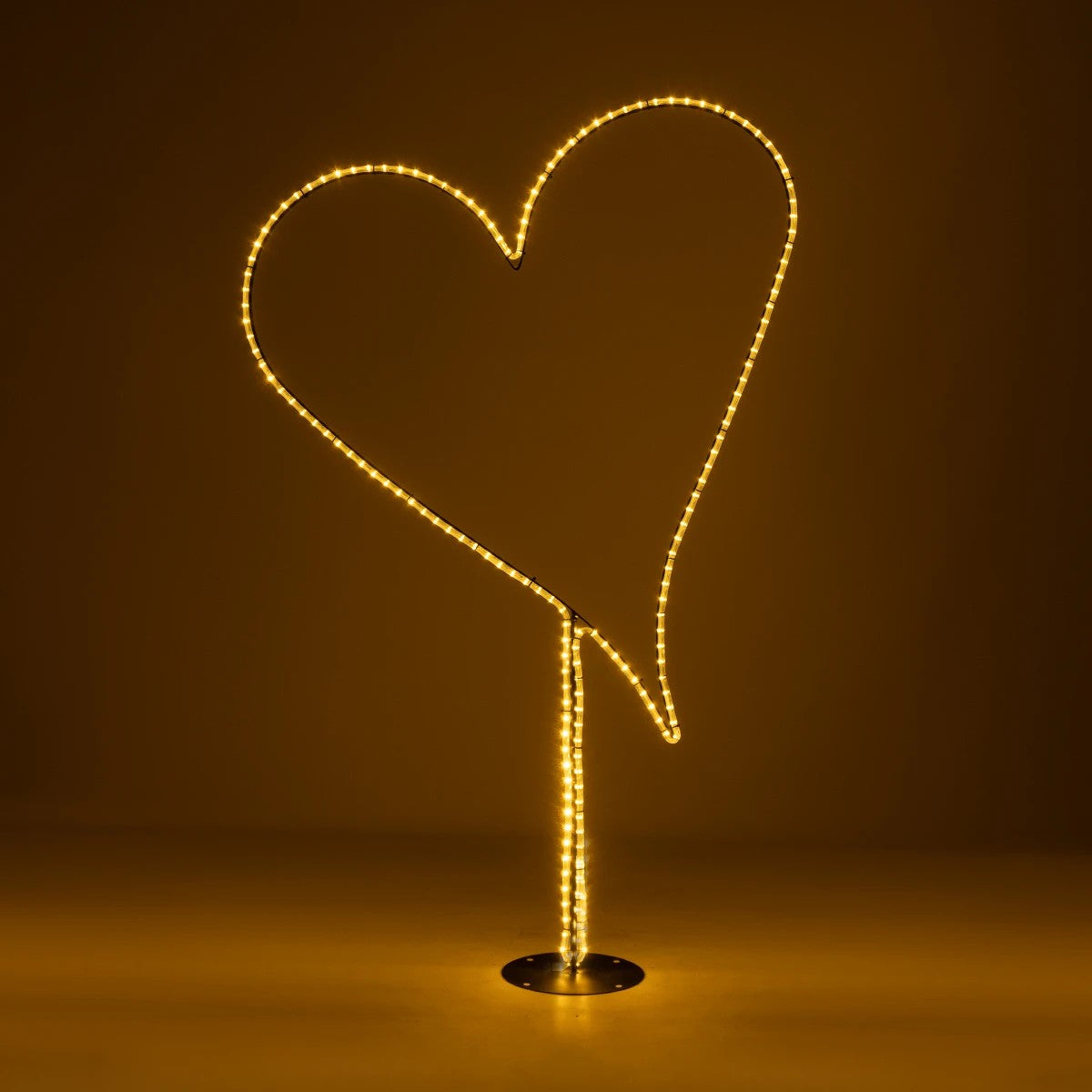 GLOBOSTAR® XMAS-HEART Χριστουγεννιάτικο Διακοσμητικό Φωτιστικό LED 19,5W 780lm 360° AC 220-240V Αδιάβροχο IP65 Θερμό Λευκό 2700K  - Μαύρο & Διάφανο - M100 x Π25 x Υ157cm - 2 Χρόνια Εγγύηση - ledmania.gr