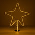 GLOBOSTAR® XMAS-STAR-BIG Χριστουγεννιάτικο Διακοσμητικό Φωτιστικό LED 19,5W 780lm 360° AC 220-240V Αδιάβροχο IP65 Θερμό Λευκό 2700K - Μαύρο & Διάφανο - M114 x Π25 x Υ132cm - 2 Χρόνια Εγγύηση - ledmania.gr