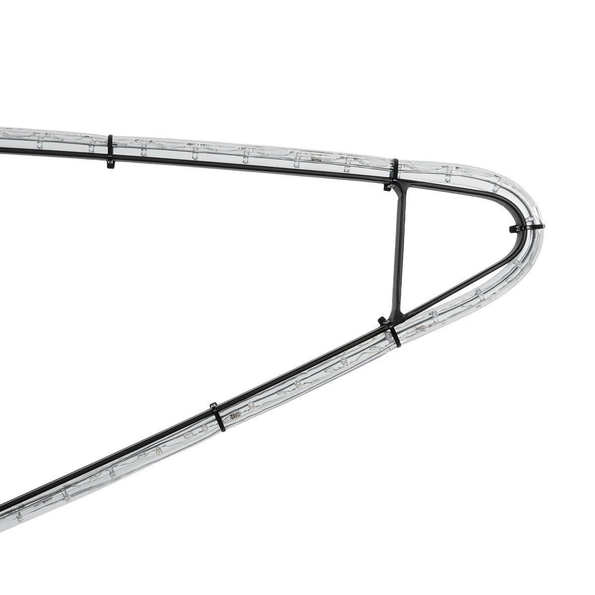 GLOBOSTAR® XMAS-STAR-SMALL Χριστουγεννιάτικο Διακοσμητικό Φωτιστικό LED 15,6W 624lm 360° AC 220-240V Αδιάβροχο IP65 Θερμό Λευκό 2700K   - Μαύρο & Διάφανο - M97 x Π25 x Υ107cm - 2 Χρόνια Εγγύηση - ledmania.gr