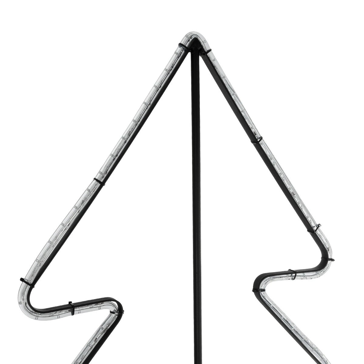 GLOBOSTAR® XMAS-TREE-BIG Χριστουγεννιάτικο Διακοσμητικό Φωτιστικό LED 27.3W 1092lm 360° AC 220-240V Αδιάβροχο IP65 Θερμό Λευκό 2700K  - Μαύρο & Διάφανο - Μ134 x Π25 x Υ188cm - 2 Χρόνια Εγγύηση - ledmania.gr