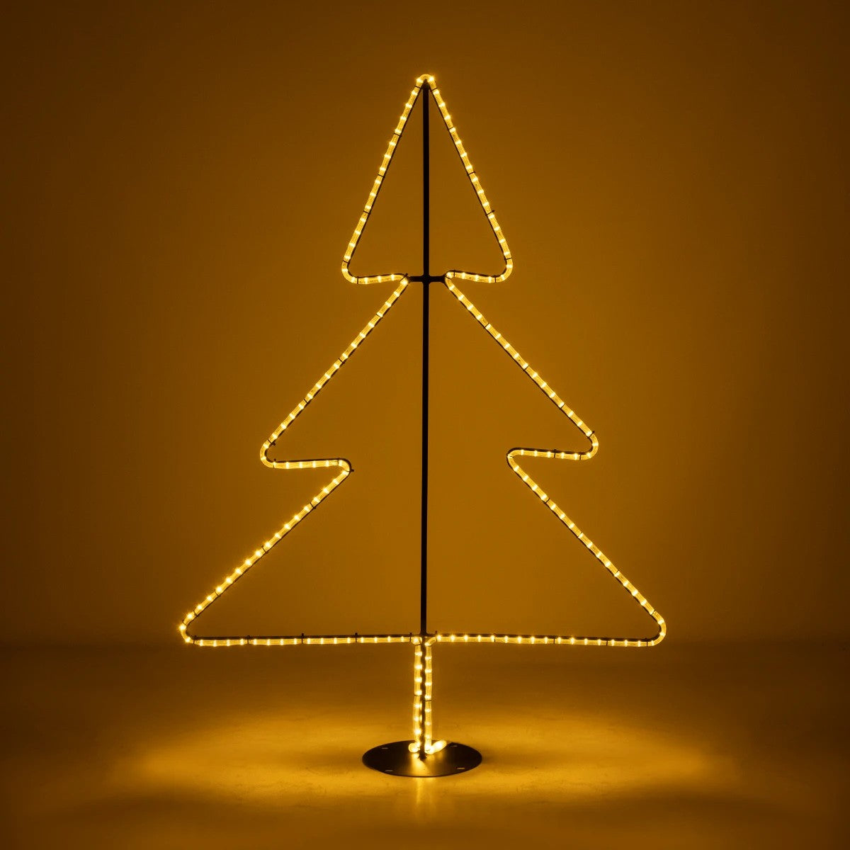 GLOBOSTAR® XMAS-TREE-SMALL Χριστουγεννιάτικο Διακοσμητικό Φωτιστικό LED 19,5W 780lm 360° AC 220-240V Αδιάβροχο IP65 Θερμό Λευκό 2700K - Μαύρο & Διάφανο - M102 x Π25 x Υ142cm - 2 Χρόνια Εγγύηση - ledmania.gr