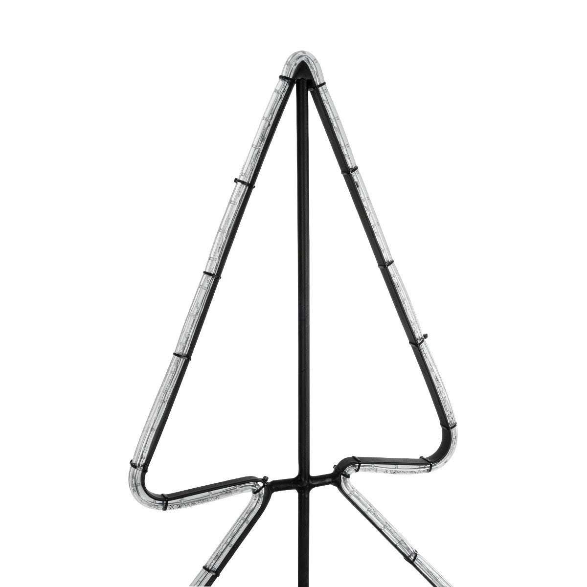 GLOBOSTAR® XMAS-TREE-SMALL Χριστουγεννιάτικο Διακοσμητικό Φωτιστικό LED 19,5W 780lm 360° AC 220-240V Αδιάβροχο IP65 Θερμό Λευκό 2700K - Μαύρο & Διάφανο - M102 x Π25 x Υ142cm - 2 Χρόνια Εγγύηση - ledmania.gr