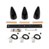 GloboStar® DILLON 00630 Μοντέρνο Κρεμαστό Φωτιστικό Οροφής Τρίφωτο Μαύρο Μεταλλικό Πλέγμα Μ54 x Π14 x Υ130cm - ledmania.gr