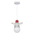 GloboStar® ZEBRA 00639 Μοντέρνο Κρεμαστό Παιδικό Φωτιστικό Οροφής Μονόφωτο Λευκό Μαύρο Μεταλλικό Μ19 x Π10.5 x Υ13.5cm - ledmania.gr