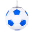 GloboStar® FOOTBALL 00644 Μοντέρνο Κρεμαστό Παιδικό Φωτιστικό Οροφής Μονόφωτο Γαλάζιο Λευκό Γυάλινο Φ15 x Υ18cm - ledmania.gr