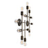 GloboStar® PIPING 00669-1 Vintage Industrial Φωτιστικό Οροφής Πολύφωτο Μπρούτζινο Μεταλλικό Πλέγμα Μ78.5 x Π9.5 x Υ64cm - ledmania.gr