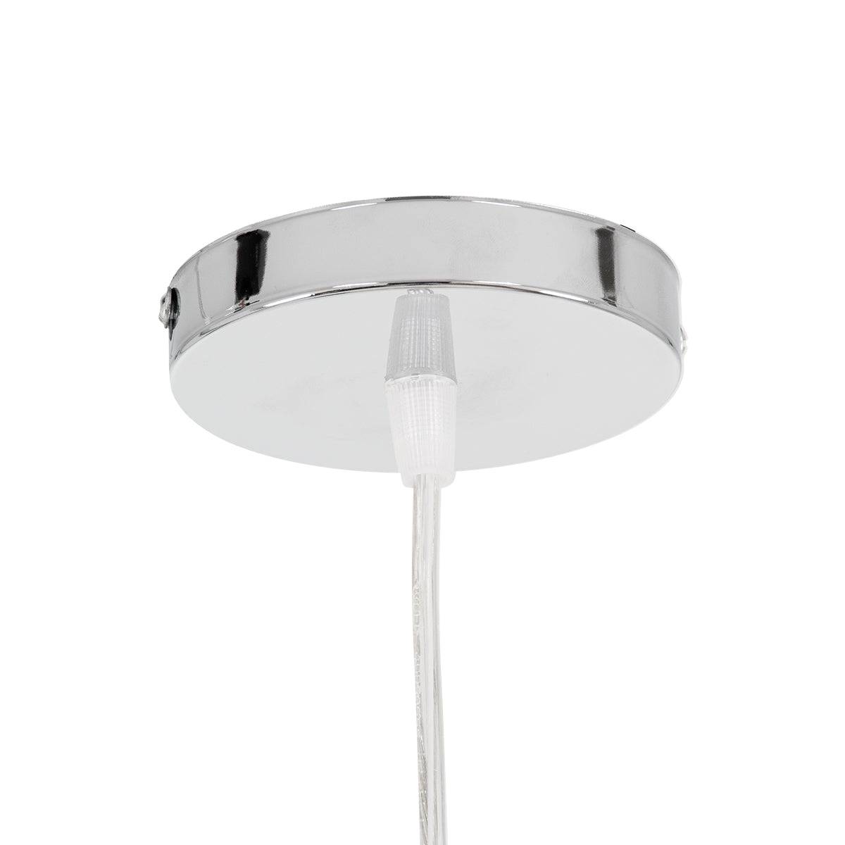 GloboStar® MANGEA 00716 Vintage Κρεμαστό Φωτιστικό Οροφής Μονόφωτο Καφέ Ξύλινο Bamboo Φ50 x Y34cm - ledmania.gr