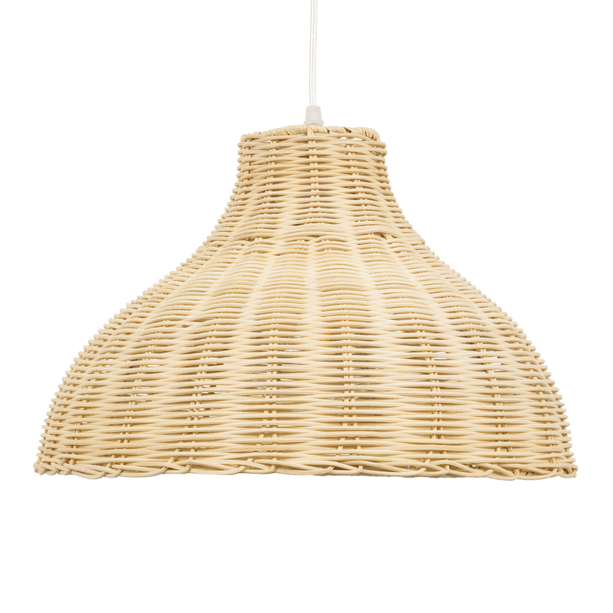 GloboStar® MAYOTTE 00724 Vintage Κρεμαστό Φωτιστικό Οροφής Μονόφωτο 1 x E27 Μπεζ Ξύλινο Μπαμπού Φ40 x Y28cm - ledmania.gr