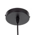 GloboStar® SPARKLE 00733 Μοντέρνο Κρεμαστό Φωτιστικό Οροφής Μονόφωτο Μαύρο Μεταλλικό Πλέγμα Φ35 x Y26cm - ledmania.gr