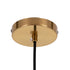 GloboStar® AVERY 00741 Μοντέρνο Κρεμαστό Φωτιστικό Οροφής Μονόφωτο Διάφανο Γυάλινο με Χρυσό Μεταλλικό Πλέγμα Φ15 x Υ60cm - ledmania.gr
